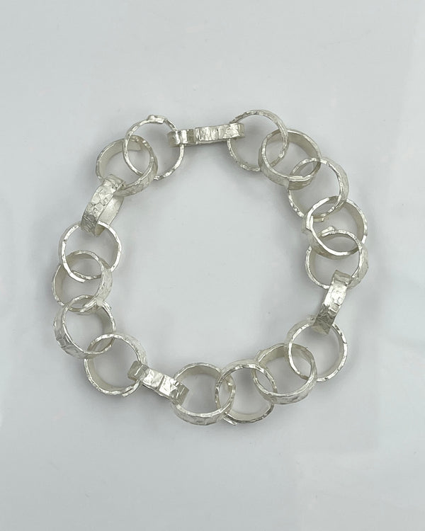 Heather Guidero Hammered Link Bracelet