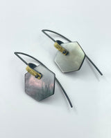 Heather Guidero Mother-of-Pearl Hexagon Earring