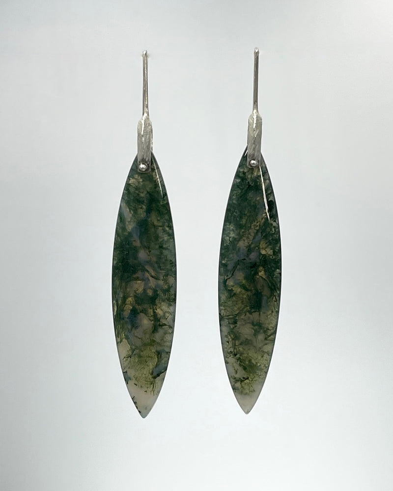 Heather Guidero Moss Agate Earrings