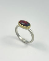 Heather Guidero Rosecut Garnet Ring