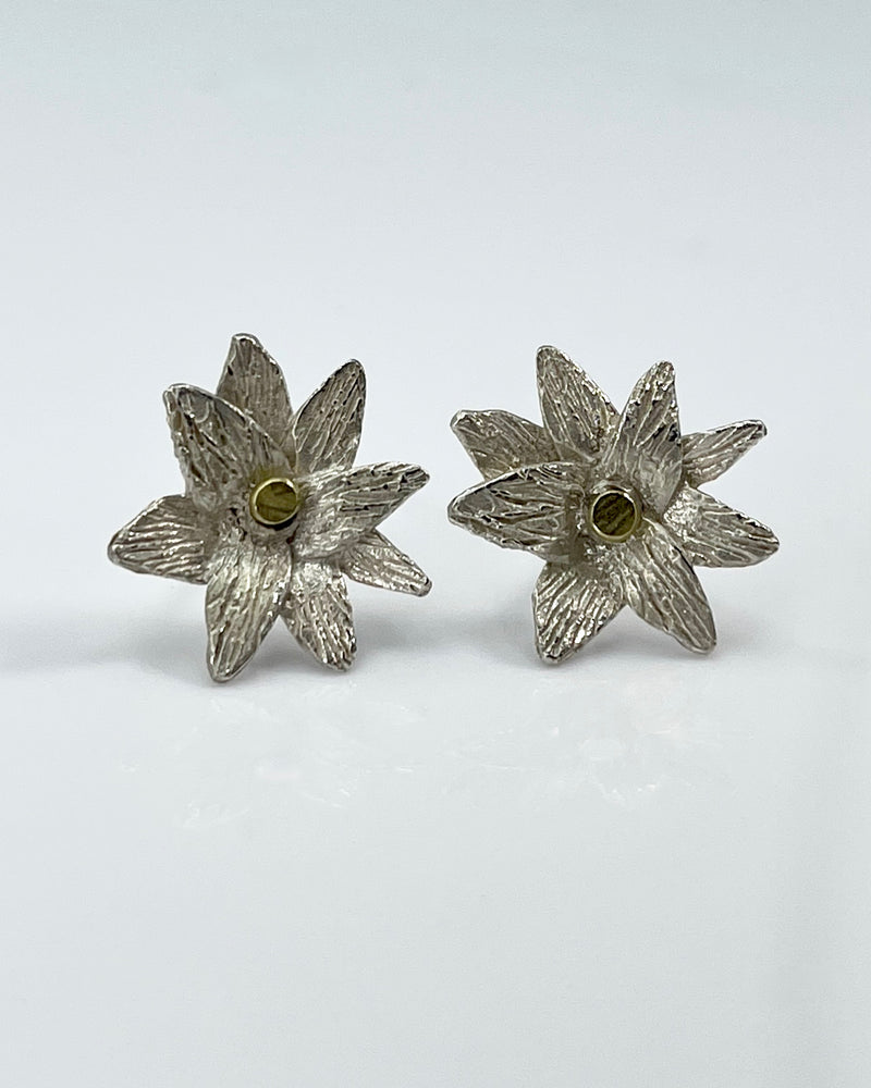 Himatsingka Wax Flower Pointed Large Earrings