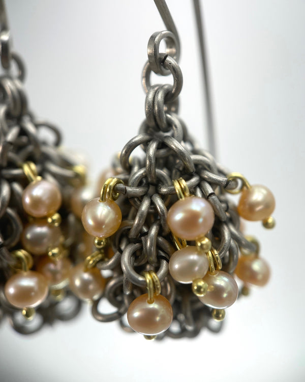 Alison Evans Pearl Cluster Earrings