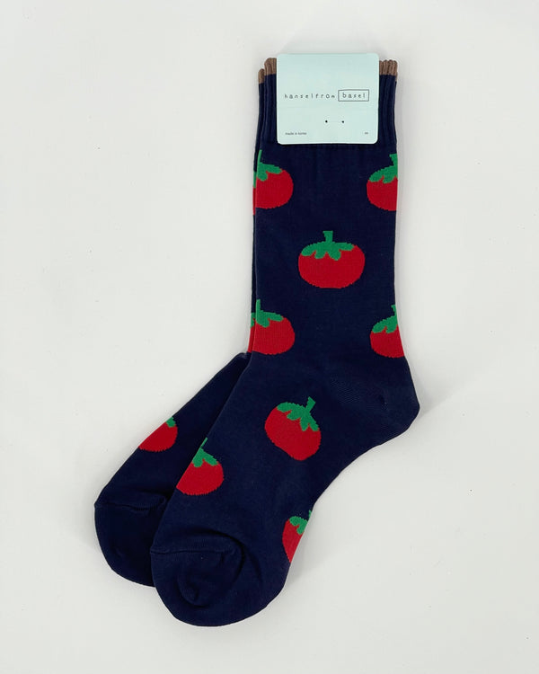 Tomato Garden Crew Socks