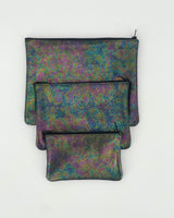Sparkle Oilslick Leather Pouches