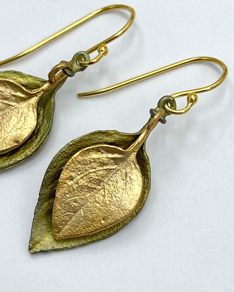 Two-Tone Sweet Basil  Earrings