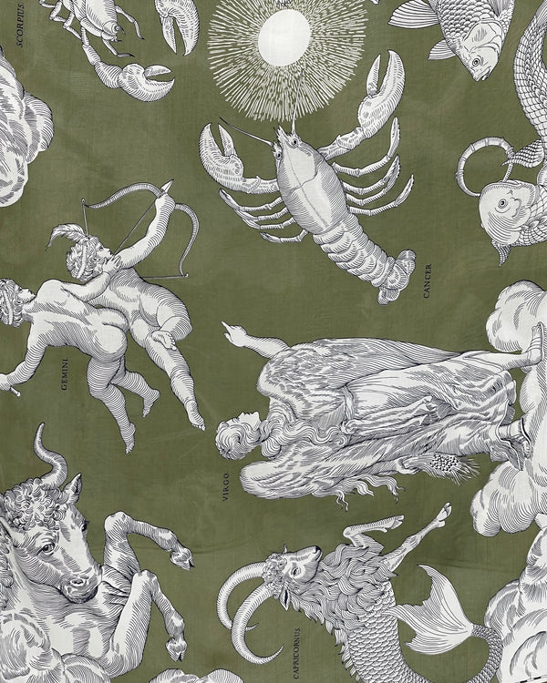 Astrology Cotton & Silk Scarves
