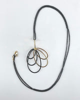 Dana Kellin Dark Silver and Gold Necklace