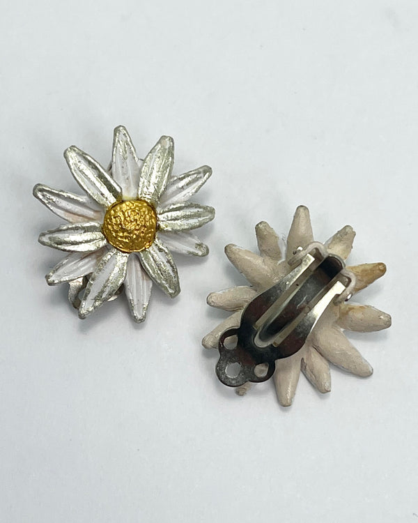 Daisy Clip Earrings