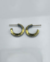 Heather Guidero 22K Bi-Metal Triangle Hoop Earrings
