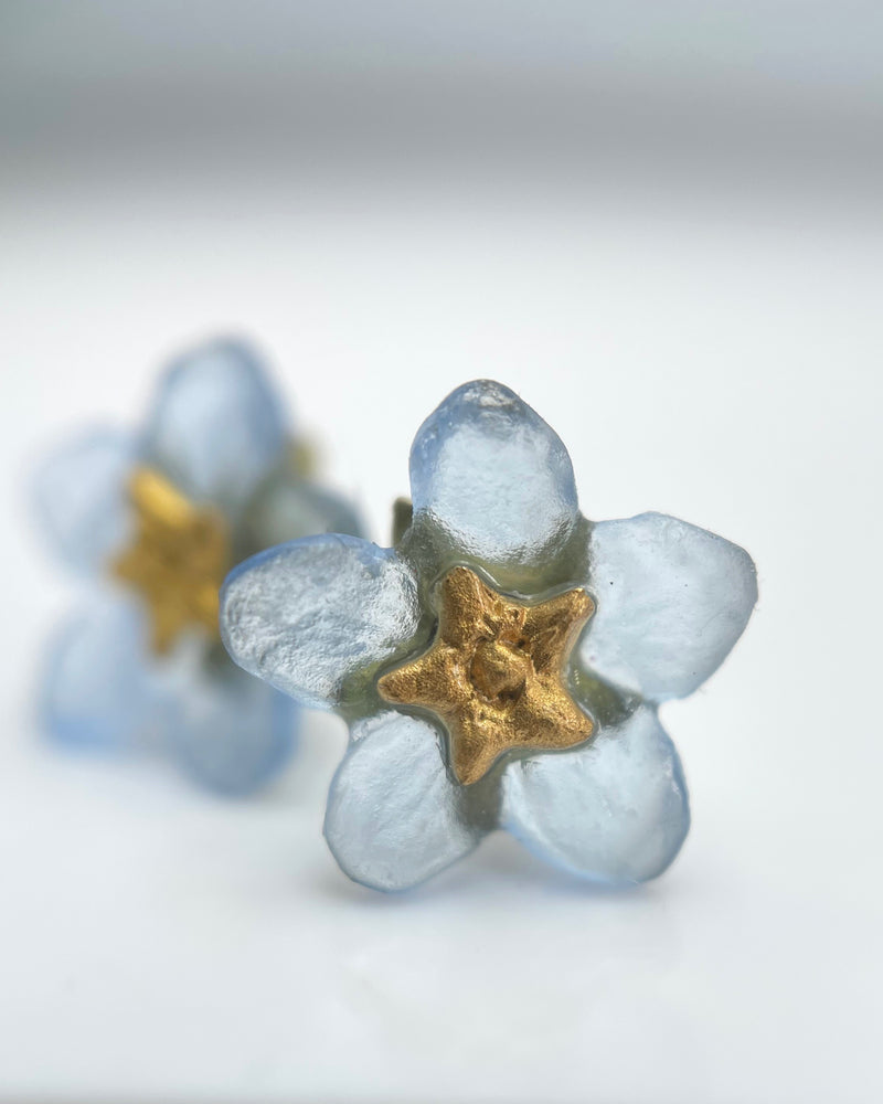 Forget Me Not Flower  Earrings