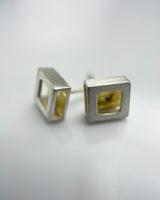 Heather Guidero Square Shadow Earrings
