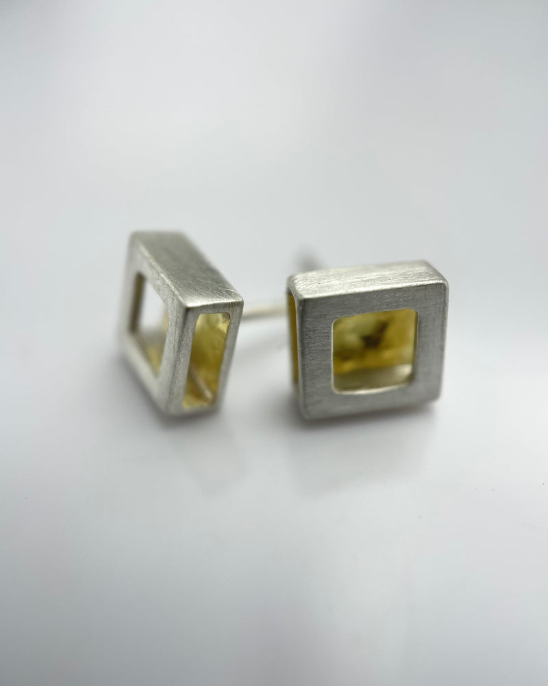Heather Guidero Square Shadow Earrings