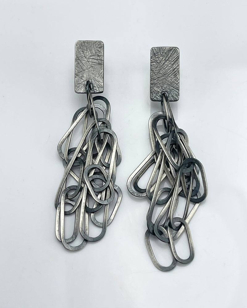 Heather Guidero Oval Tangle Post Earrings