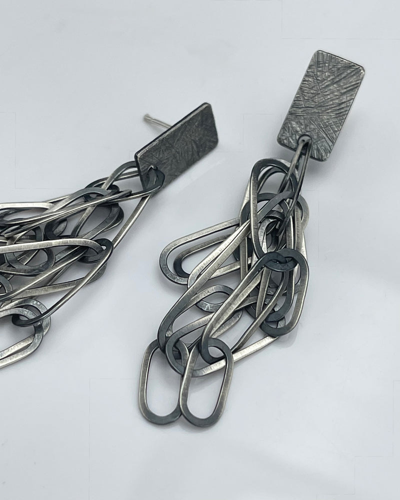 Heather Guidero Oval Tangle Post Earrings