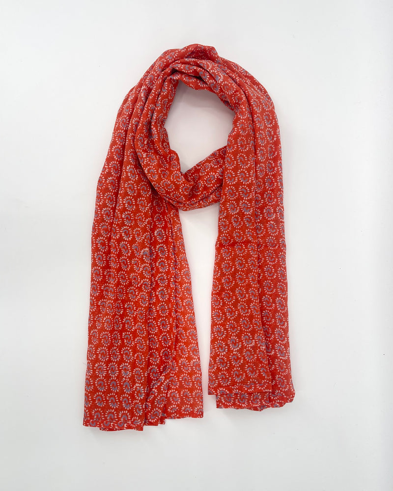 Block Printed Cotton Scarves