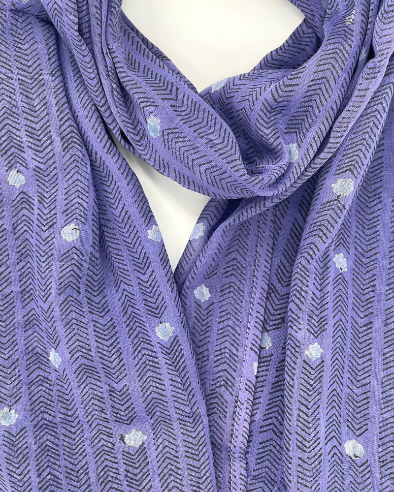 Block Printed Cotton Scarves