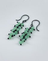 TenThousandThings Short Spiral Chrysoprase Earrings