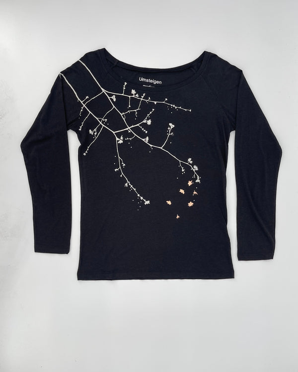 Sleeved Cherry Blossom Bamboo T-Shirt