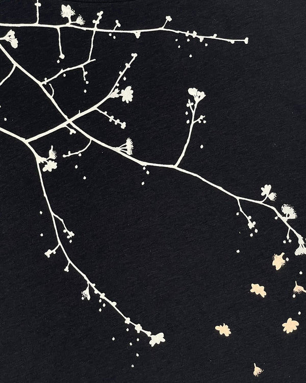 Sleeved Cherry Blossom Bamboo T-Shirt