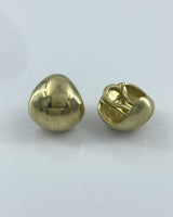 Vaubel Designs Wide Huggie Button Earrings