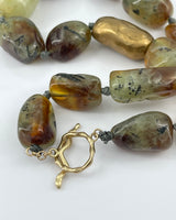 Julie Cohn Prehnite & Jade Necklace