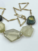 Julie Cohn Grain Lemon Quartz & Labradorite Necklace