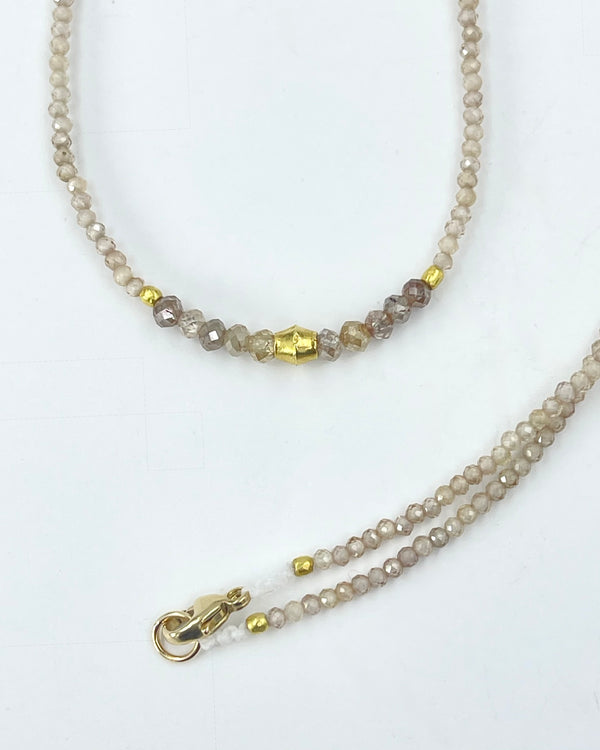 Margaret Solow Zircon & Diamond Necklace