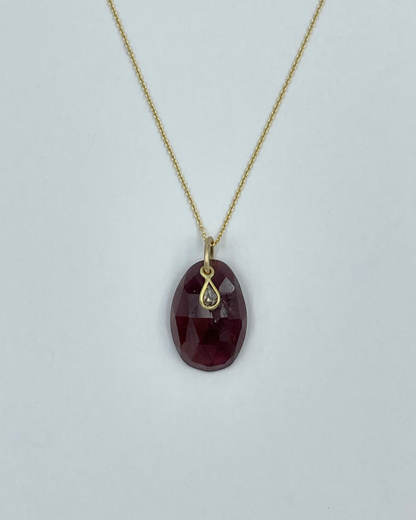 Margaret Solow Tourmaline Quartz & Diamond Necklace