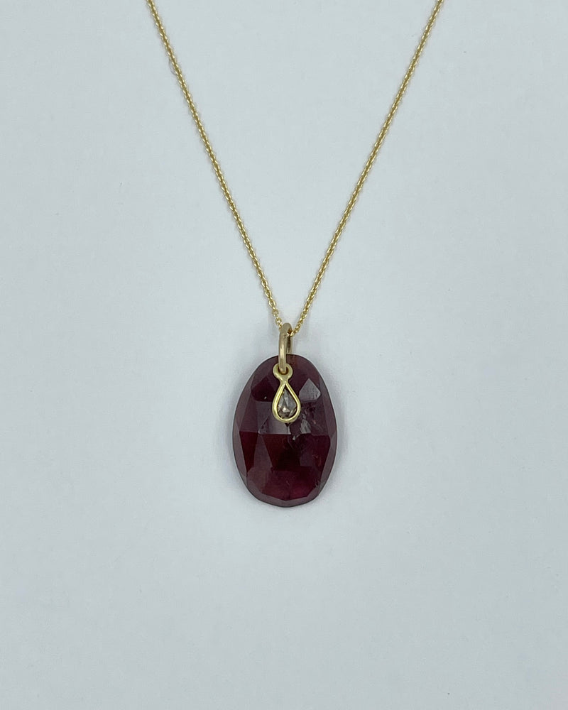 Margaret Solow Tourmaline Quartz & Diamond Necklace