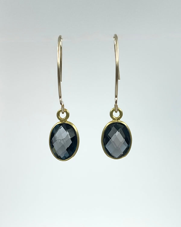 Margaret Solow London Blue Topaz Earrings