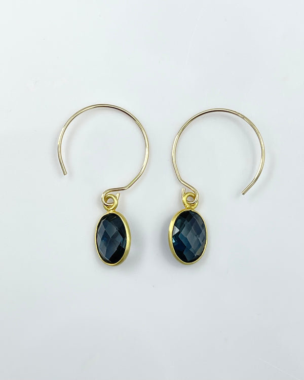 Margaret Solow London Blue Topaz Earrings