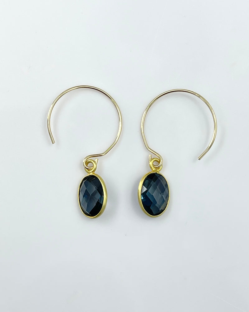 Margaret Solow London Blue Topaz Earrings