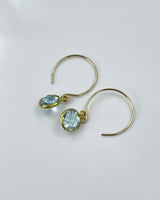 Margaret Solow Blue Topaz Earrings