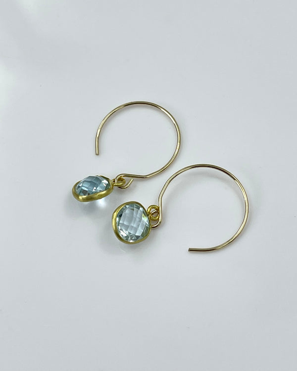 Margaret Solow Blue Topaz Earrings