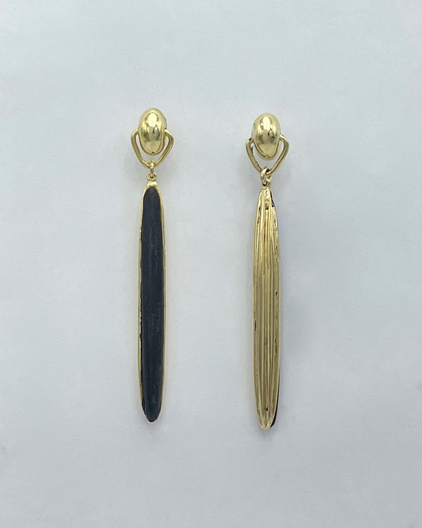 Vaubel Designs Long Reversible Pod Top Earrings