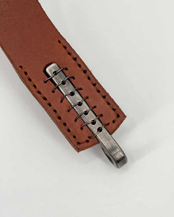 Johnny Farah Multi Hole Hook Belt, Natural