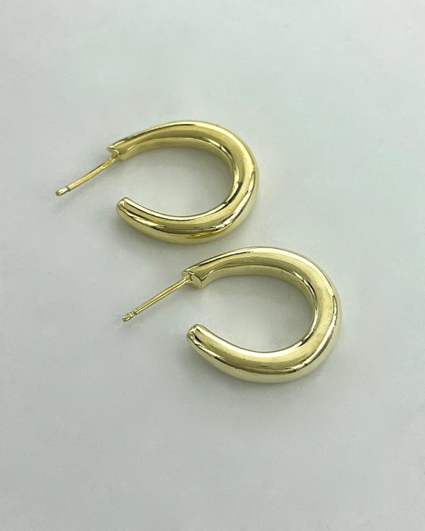 Vaubel Designs Gold Long Hoop