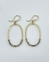 Dana Kellin Hand Hammered Oval Earrings