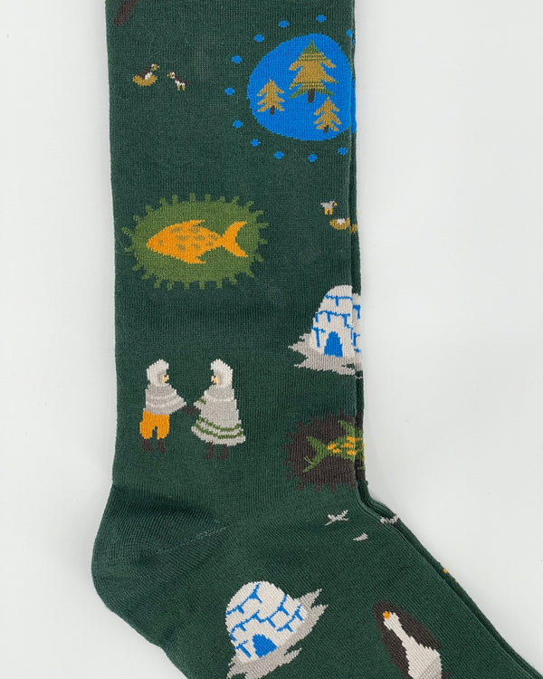 Inuit Spirit-Forest Women's Knee-High Socks