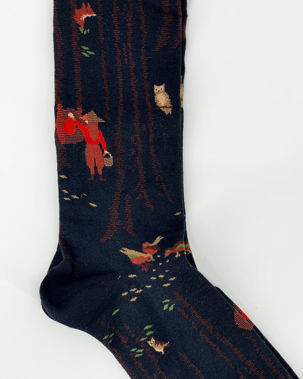 Night-Black Women's Knee-High Socks