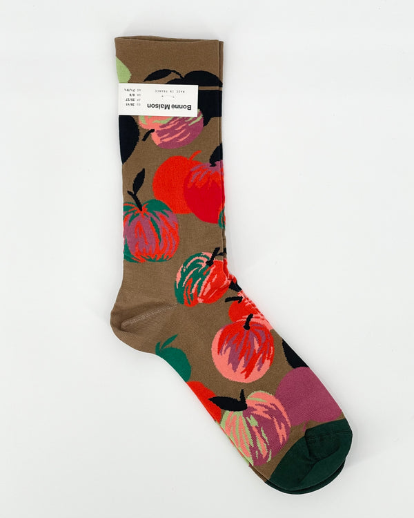 Apple-Taupe Women's Socks