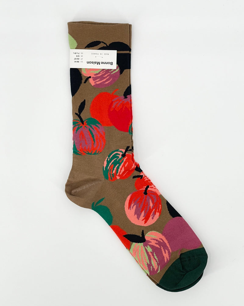 Apple-Taupe Women's Socks