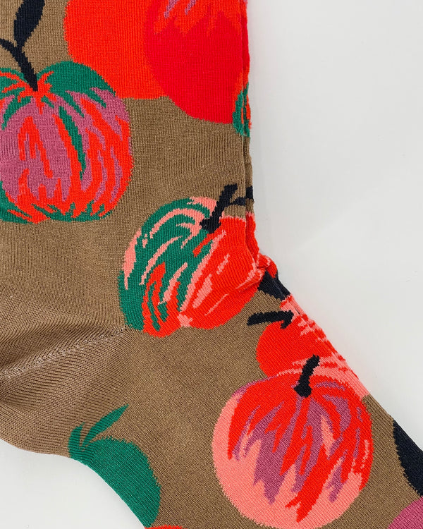Apple-Taupe Women's Socks
