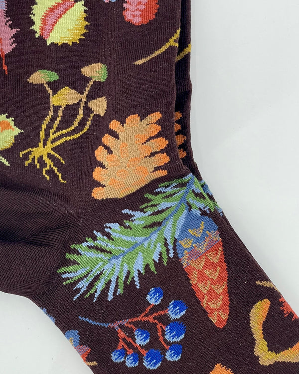 Seedlings-Dark Brown Women's Socks