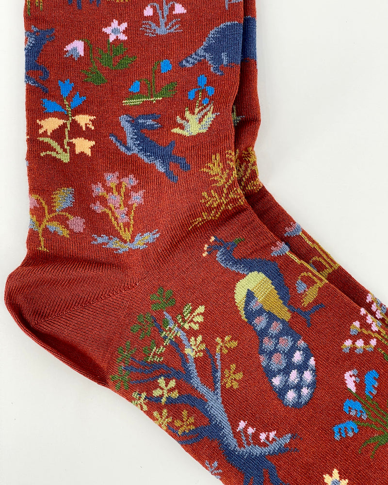 Forest Floor-Sepia Women's Socks
