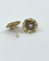 Dana Kellin Hand Ruffled Stud Earrings