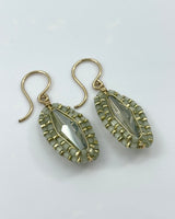 Dana Kellin Sage Mix Soft Oval Earrings