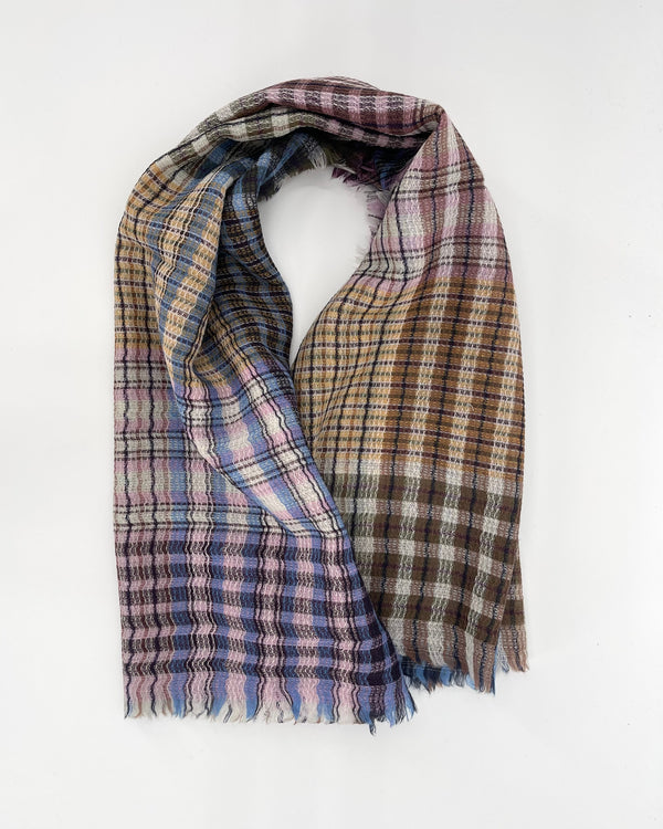 Multi Checks Square Scarf