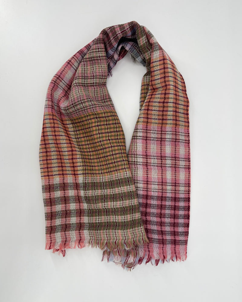 Multi Checks Square Scarf
