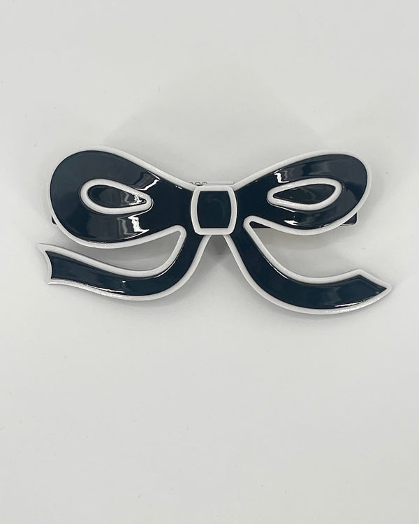 Handmade Acetate Bow French Barrette Clip